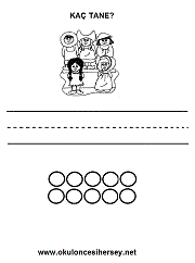 okul öncesi sayı egzersizleri